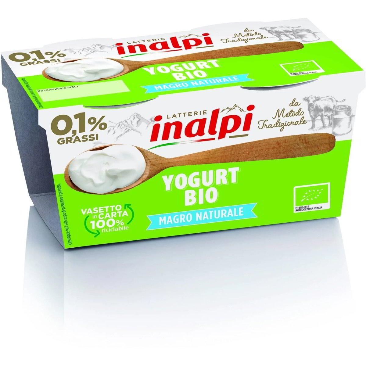 Yogurt Bianco Magro Naturale INALPI 2 X 125 G Coop Shop